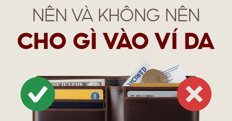 Nên và Không Nên Để Những Đồ Gì Trong Ví Da
