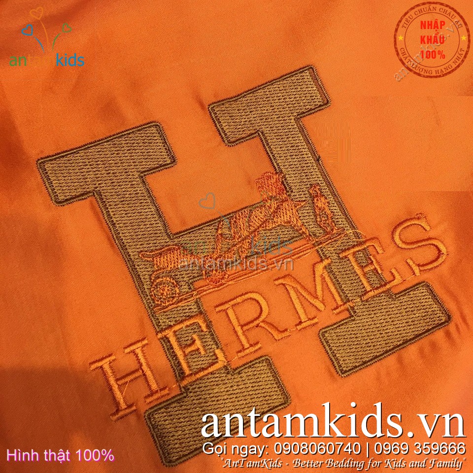Chăn ga gối Hermes hàng hiệu cao cấp sang trọng nhập khẩu nổi tiếng thế giới