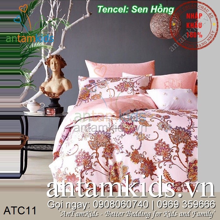 Chăn ga gối Tencel nhập khẩu cao cấp sang trọng cực mát mịn 2017