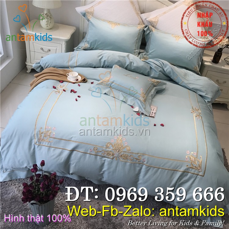 Chăn ga gối cao cấp nhập khẩu hàng hiệu luxury sang trọng - antamkids