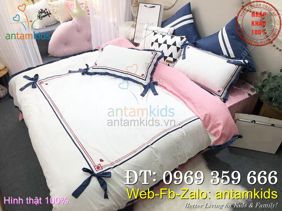 Chăn ga gối cao cấp nhập khẩu hàng hiệu luxury sang trọng - antamkids