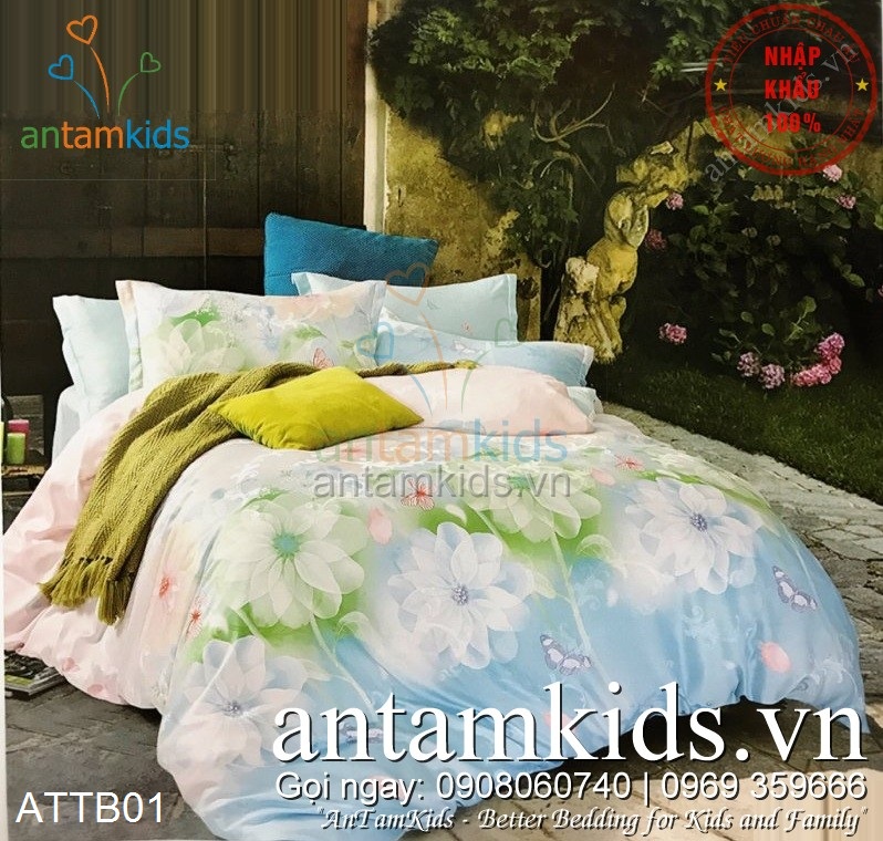 Chăn ga gối lụa Tơ tằm thượng hạng nhập khẩu cao cấp sang trọng