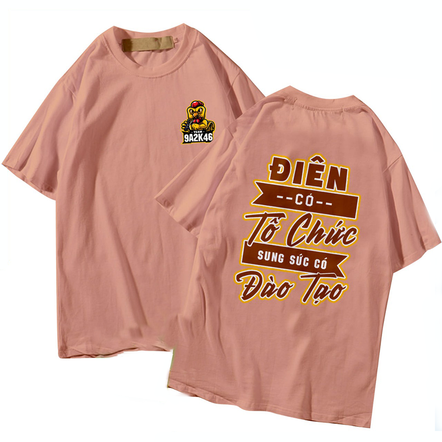Áo Lớp Oversize Màu Lòng Tôm Pastel | Đồng Phục Cú Vọ