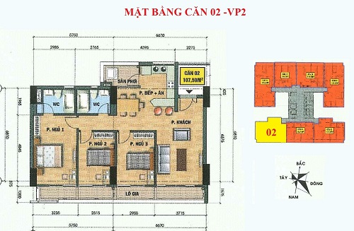 Chung cư Vp2 Vp4 bán đảo Linh Đàm - Bất động sản HUD