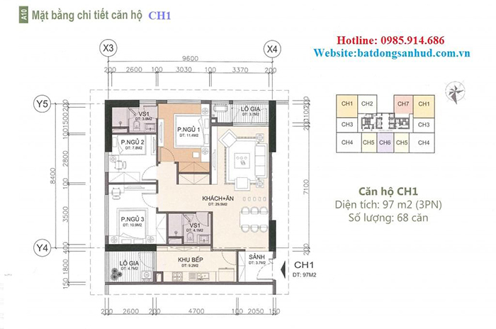 Căn hộ CH1 chung cư A10 Nam Trung Yên