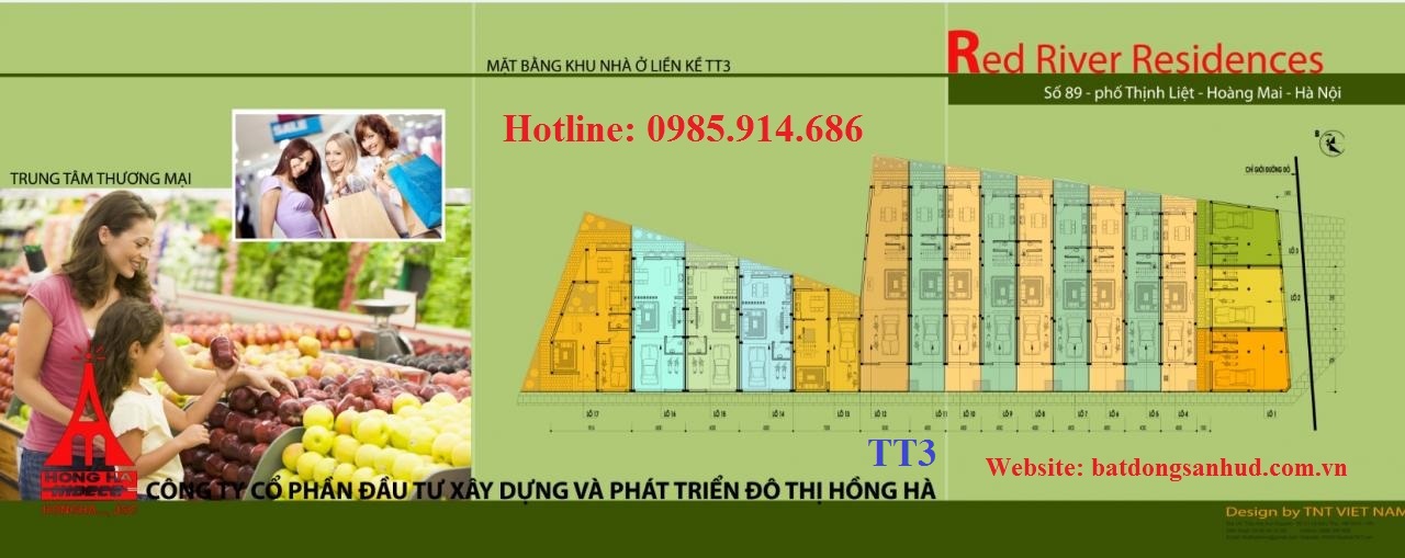 Mặt bằng chia lô l TT3 liền kề 89 Thịnh Liệt