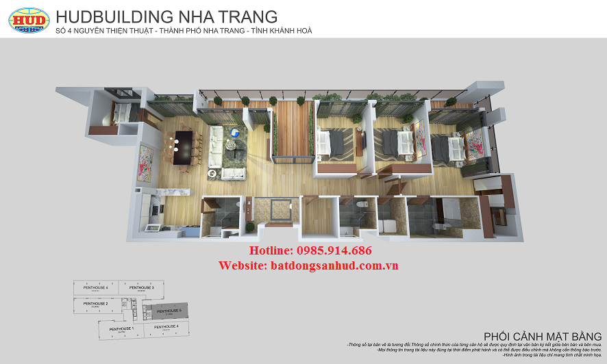 Bán căn hộ Penhouse HUDBUILDING Nha Trang