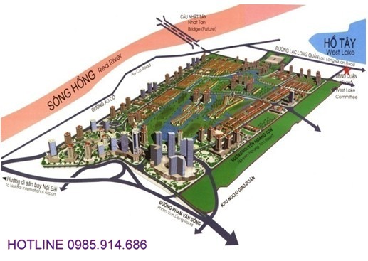 Vị trí biệt thự Udic Westlake