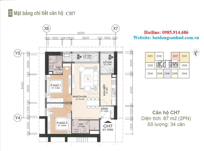 Căn hộ CH7 chung cư A10 Nam Trung Yên
