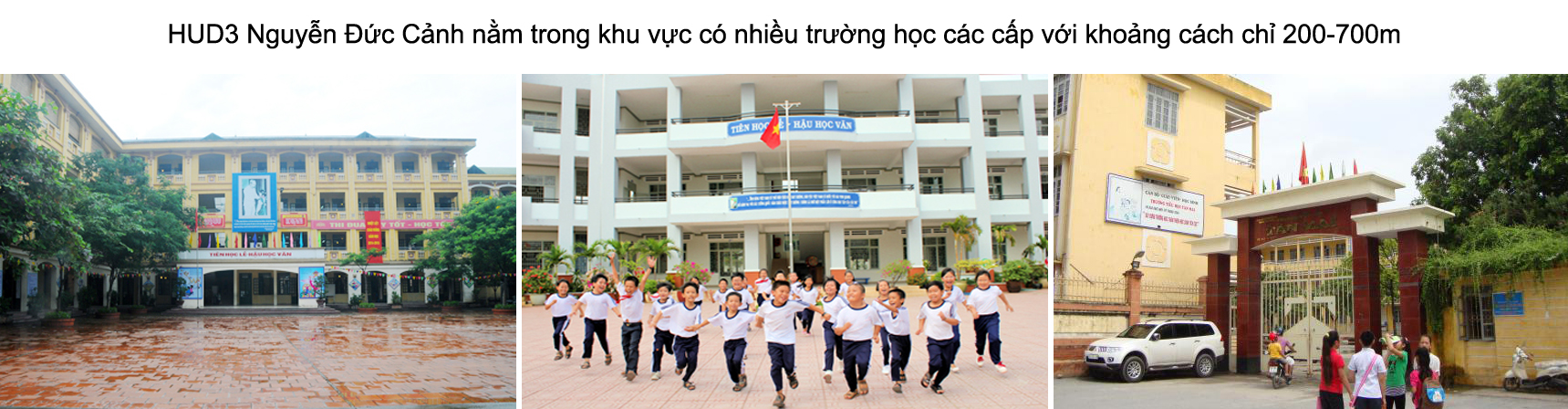 Trường học gần chung cư HUD3 Nguyễn Đức Cảnh