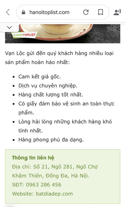 bát hàn hà nội