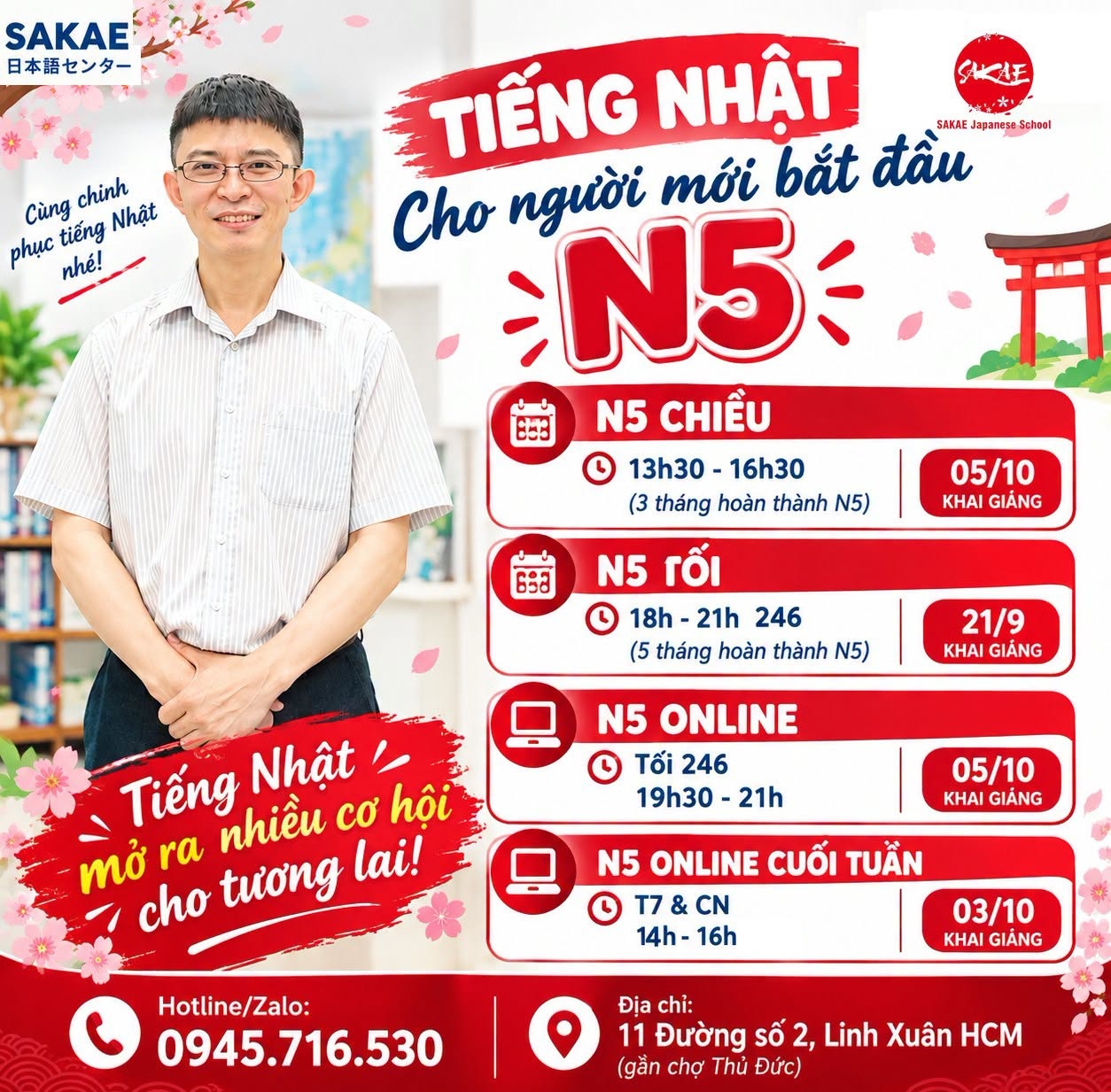 KHÓA TIẾNG NHẬT N5 (MỚI BẮT ĐẦU)
