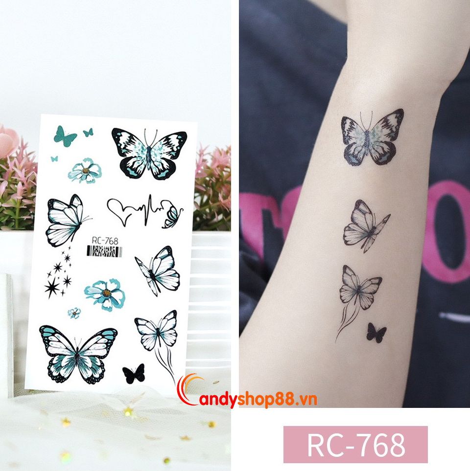 Hình Xăm Tattoo Bướm Candyshop88