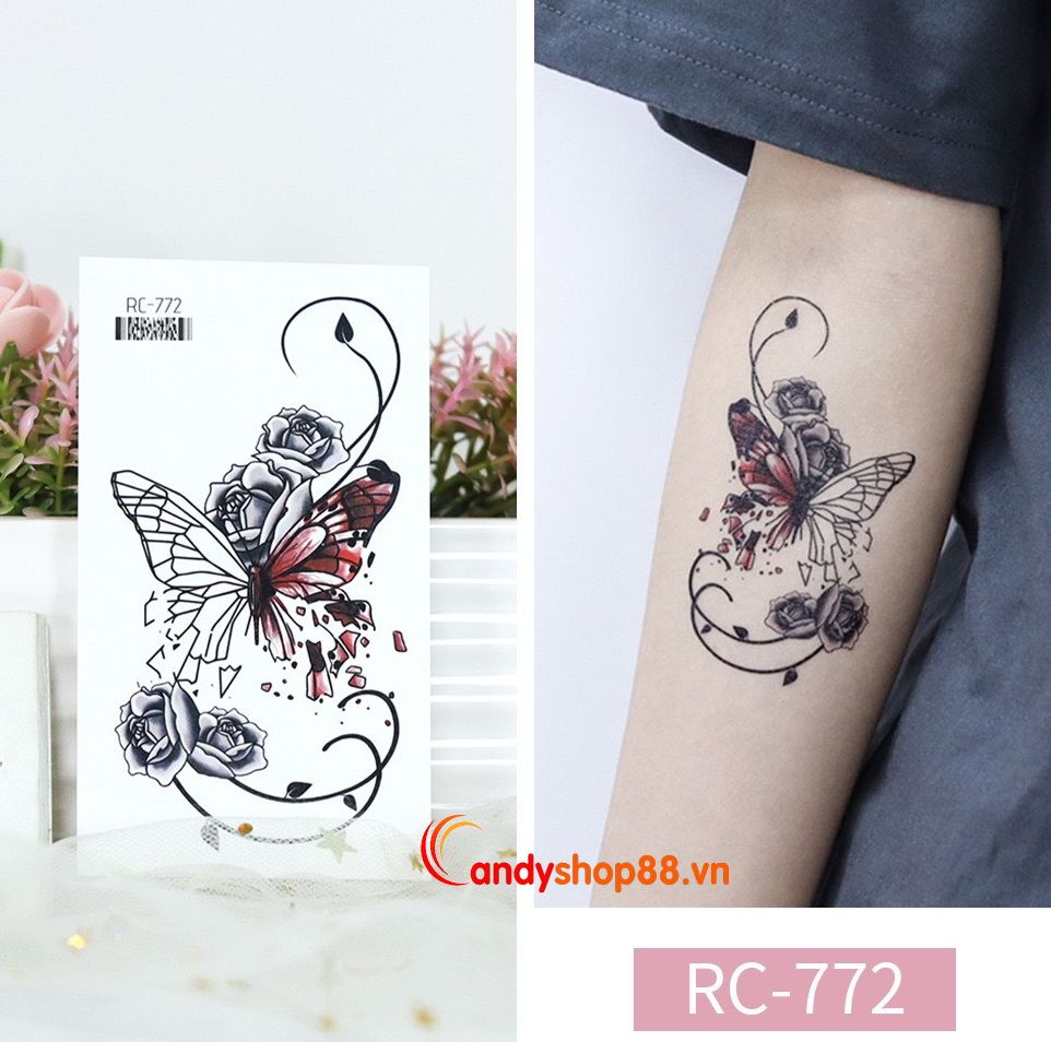 Hình Xăm Tattoo Bướm