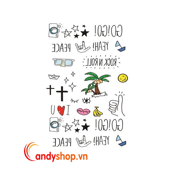 Hình xăm tattoo dễ thương Candyshop88