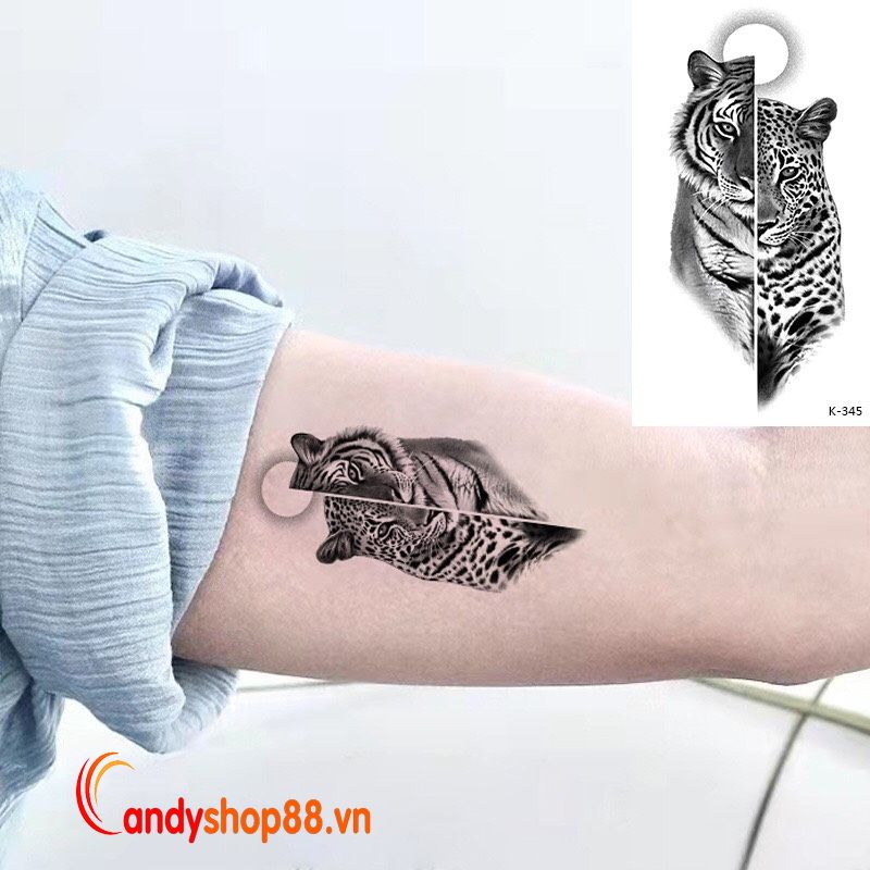 Hình xăm dán tattoo Cọp beo