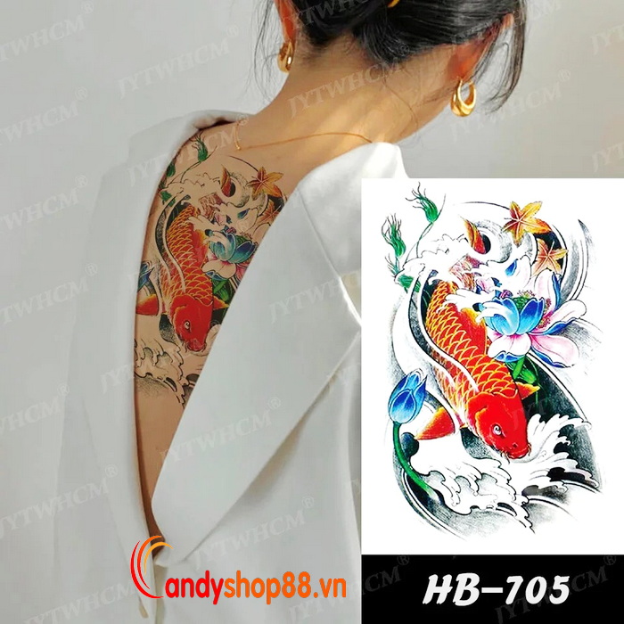 Hình xăm tattoo cá chép
