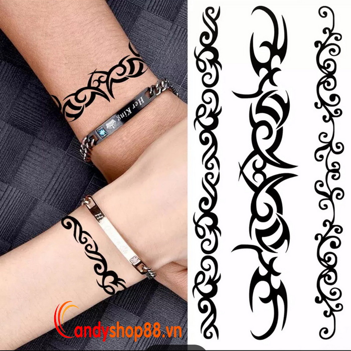 Hình xăm dán tattoo họa tiết M77