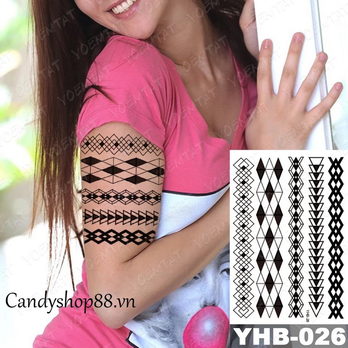 Hình xăm dán tattoo họa tiết