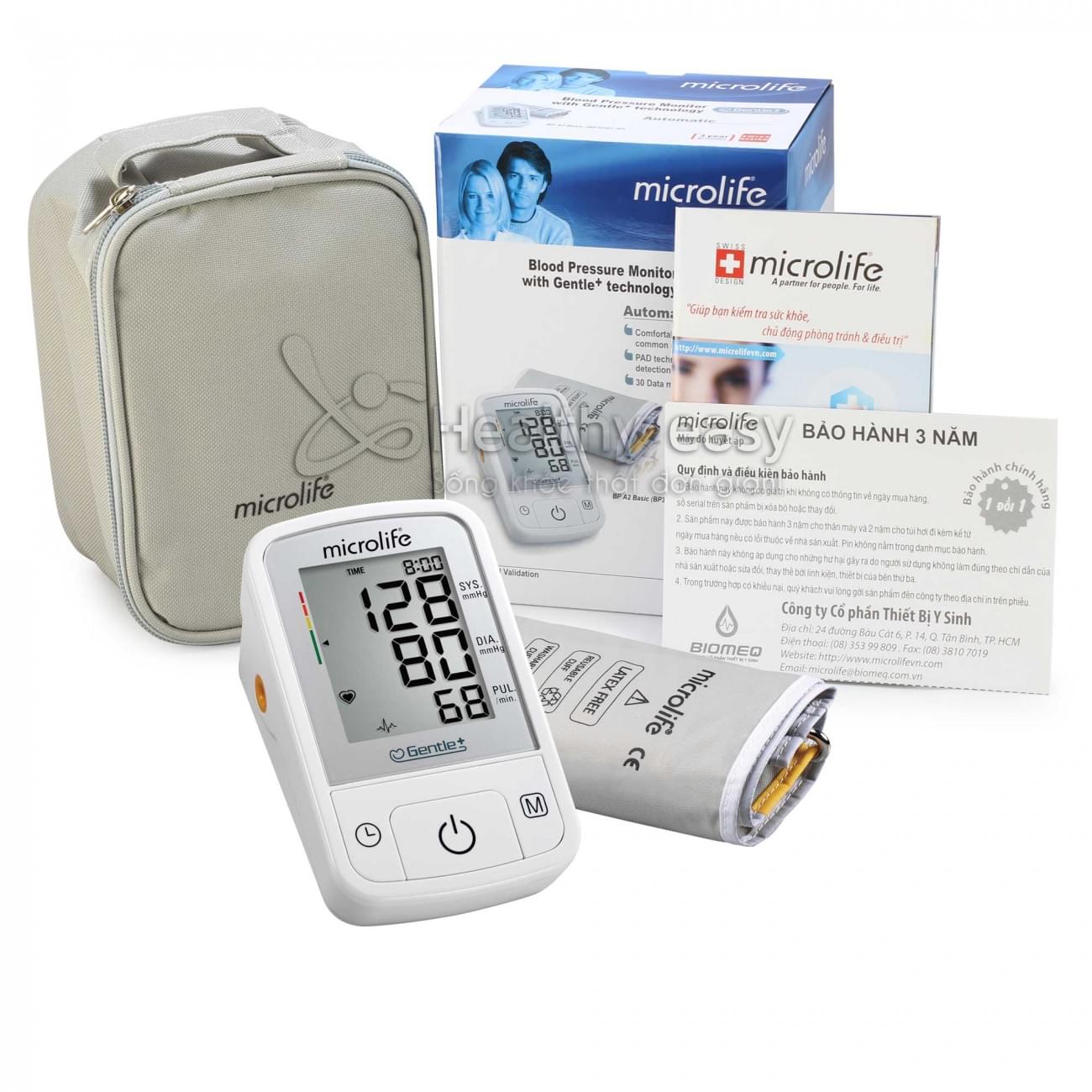MÁY ĐO HUYẾT ÁP MICROLIFE BP A2 BASIC | thietbiytecuongviet.com