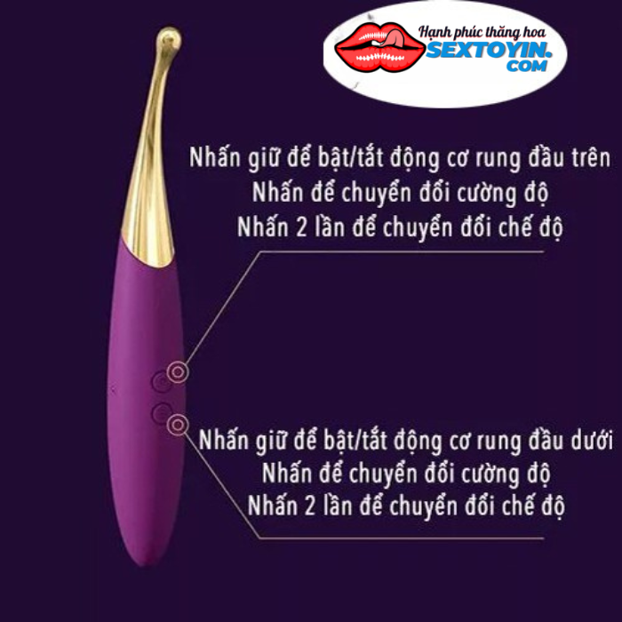 máy rung kích thích đa điểm Svakom Beatrice - DC90R