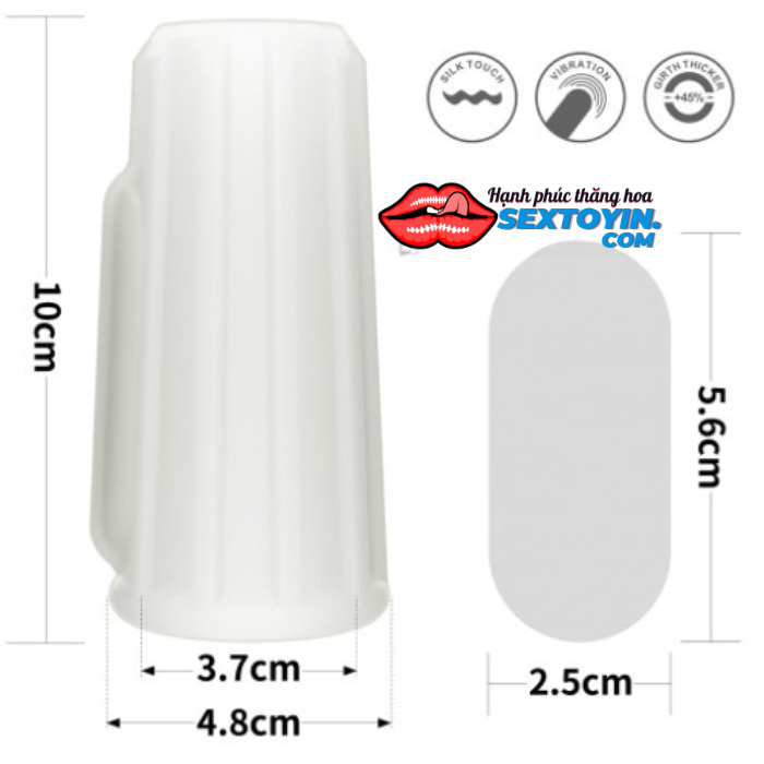 Khúc Đôn Silicon Lovetoy Gân Nổi Có Rung - BD15B