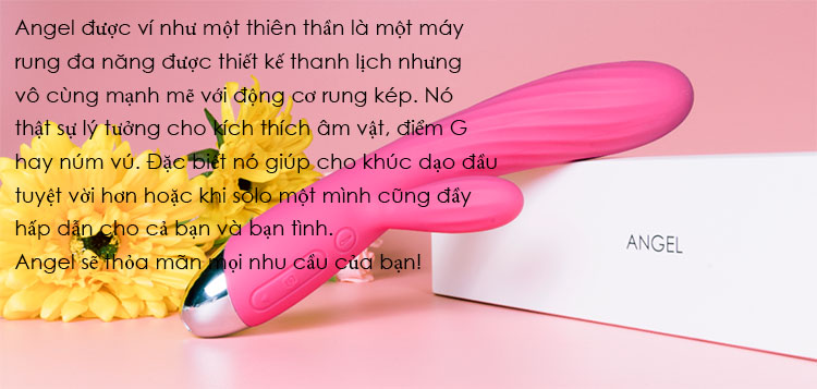 Máy Rung Massage Điểm G Sưởi Ấm Svakom Angel - DC89B