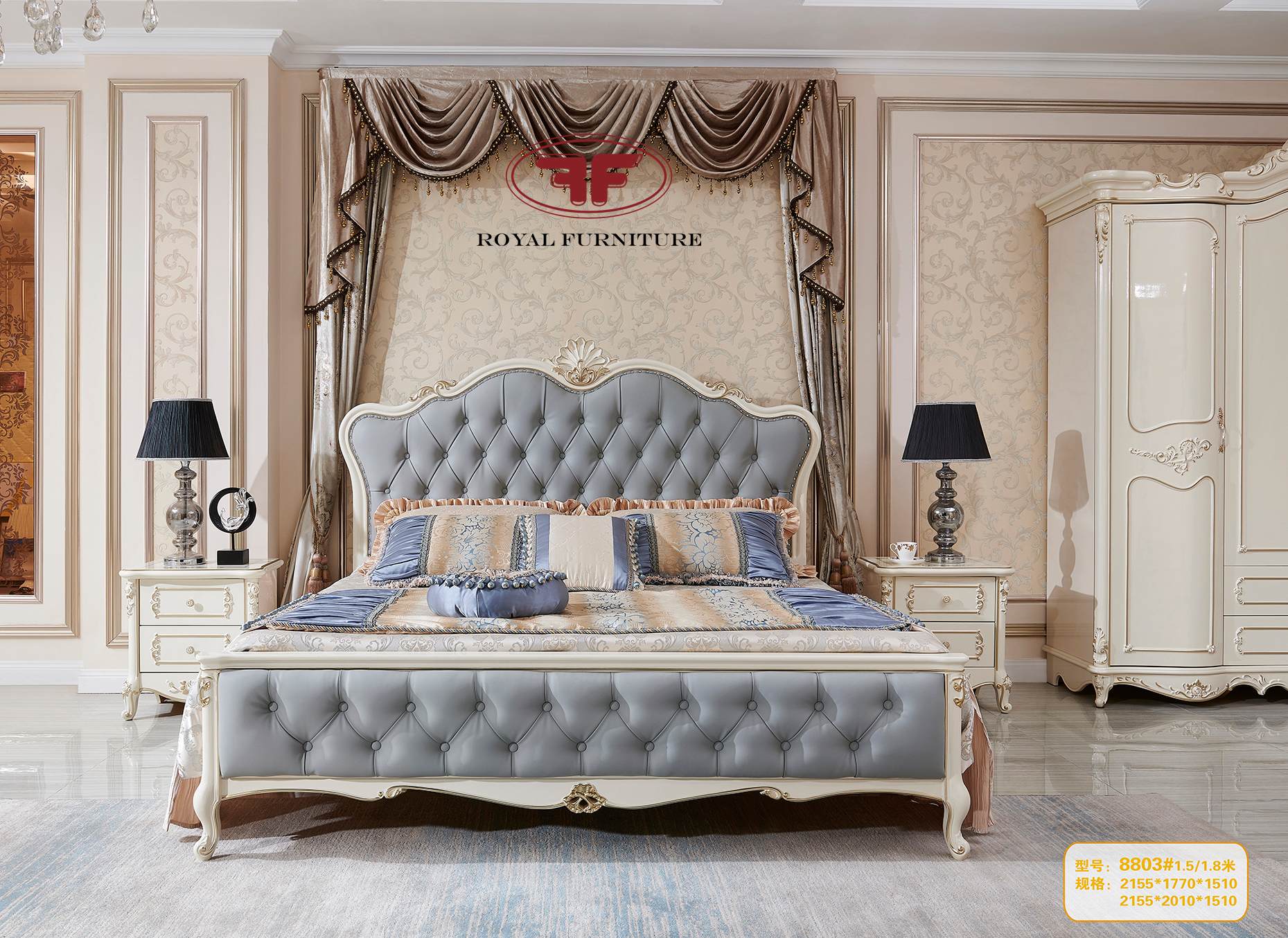 Với chất lượng hàng đầu từ các thương hiệu nổi tiếng trên thế giới, giường ngủ nhập khẩu tân cổ điển chắc chắn sẽ làm hài lòng những vị khách khó tính nhất. Với sự đa dạng về kiểu dáng và màu sắc, hãy để hình ảnh giúp bạn lựa chọn sản phẩm phù hợp nhất cho phòng ngủ của bạn.