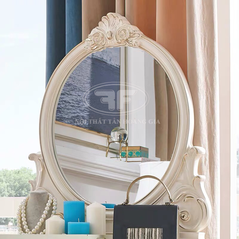 Bàn trang điểm đẹp tân cổ điển Saina White 901B
