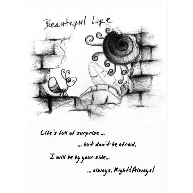 Thiệp Beautiful life (10*15cm) - TH07