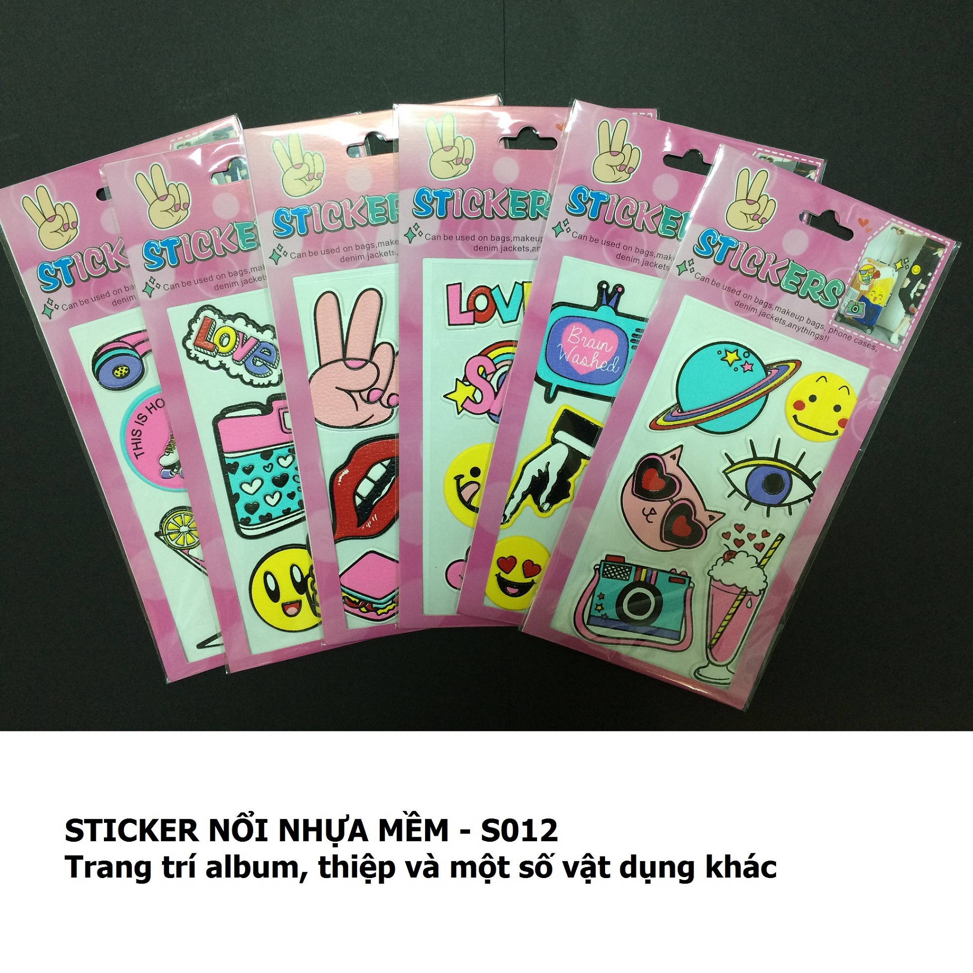 Sticker nổi nhựa mềm_S012