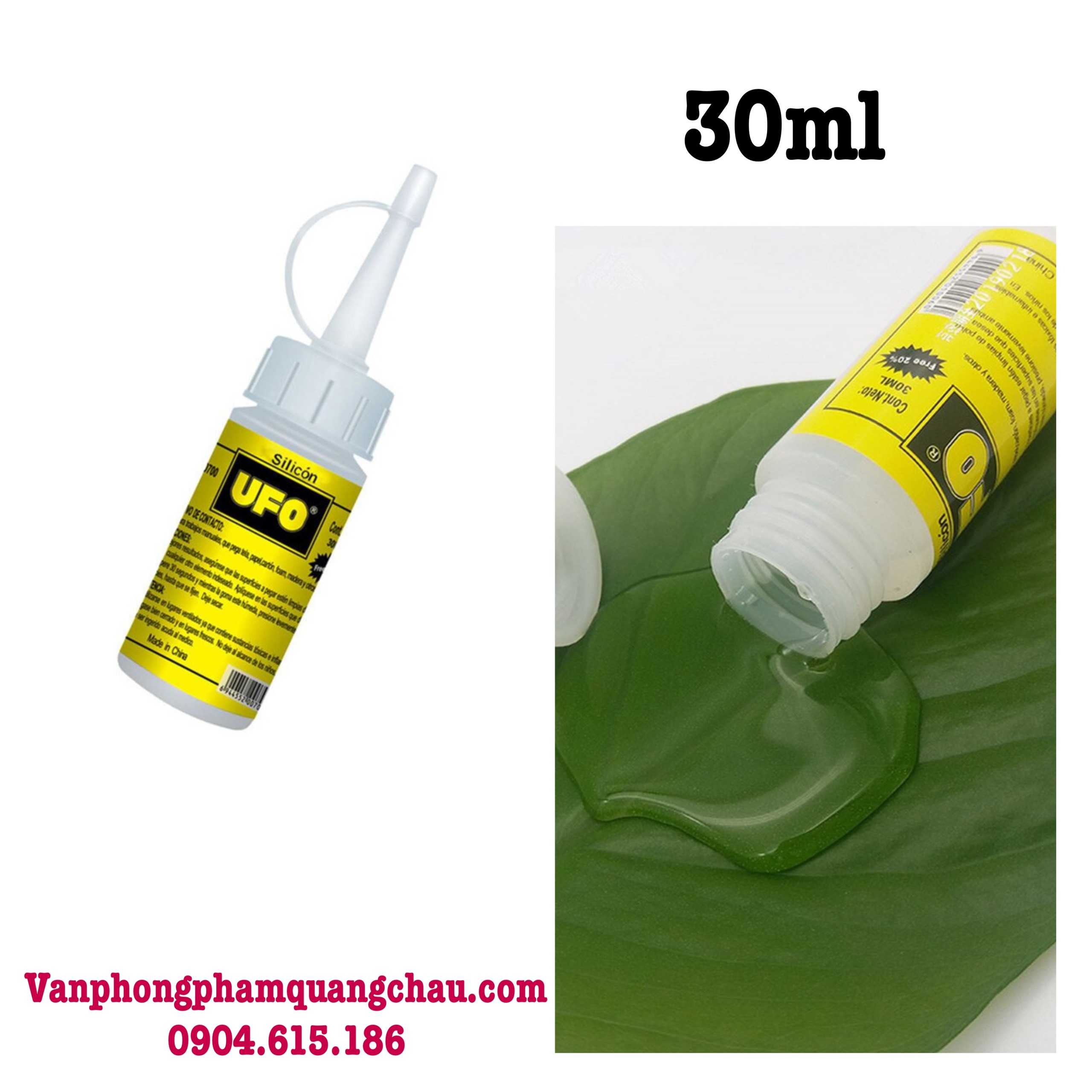 Keo UFO đa năng chuyên dán mô hình gỗ, vải - Trong suốt, nhanh khô, mềm dẻo (01 lọ/30ml)_UFO1