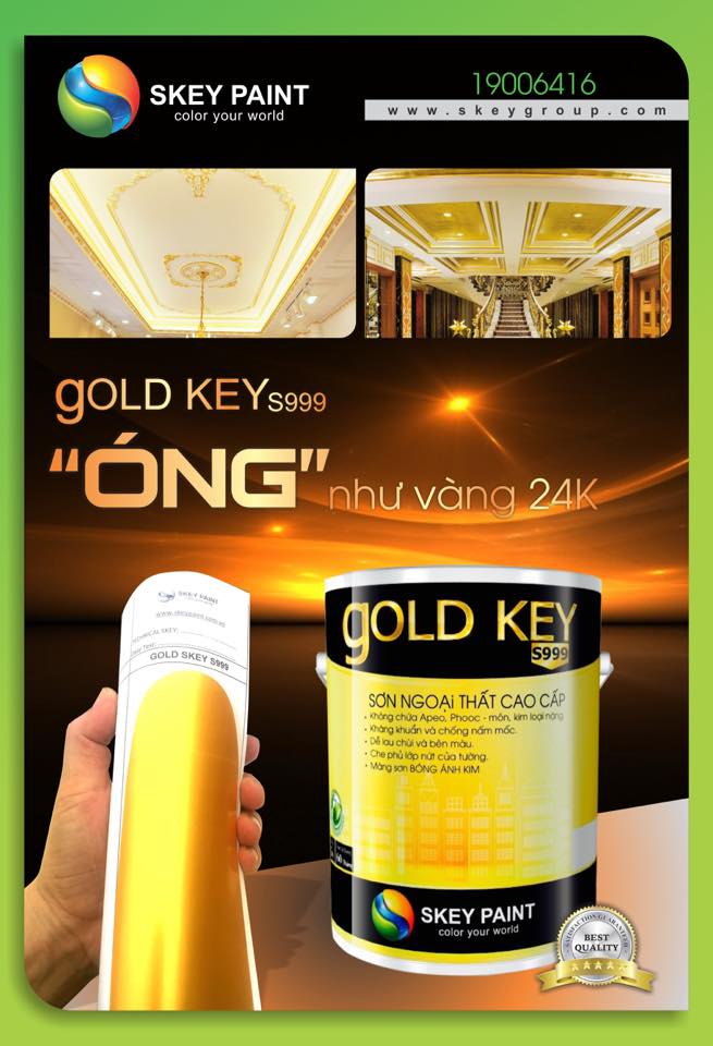 SƠN CAO CẤP NGOẠI THẤT GOLD KEY S999