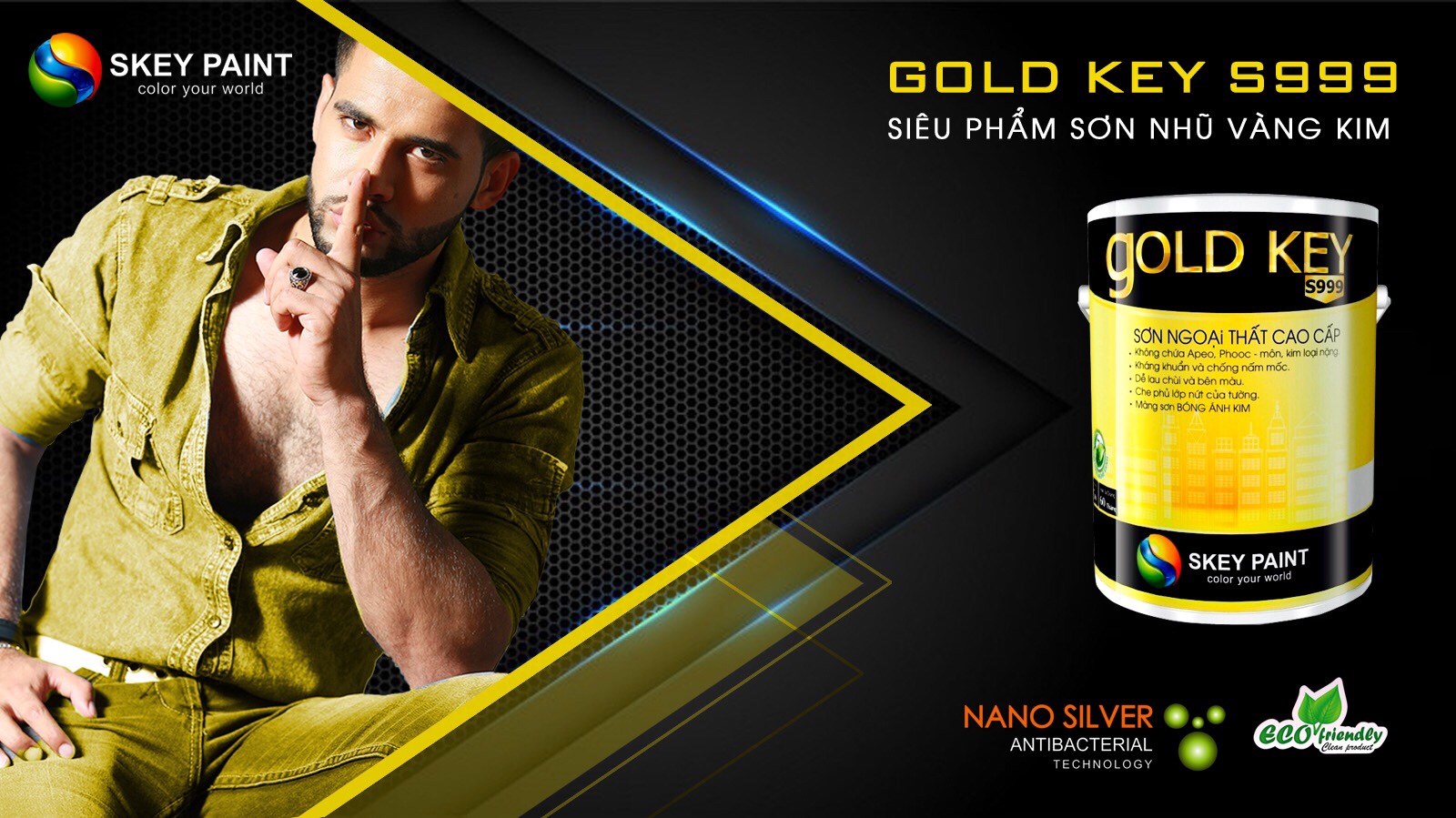 SƠN CAO CẤP NGOẠI THẤT GOLD KEY S999