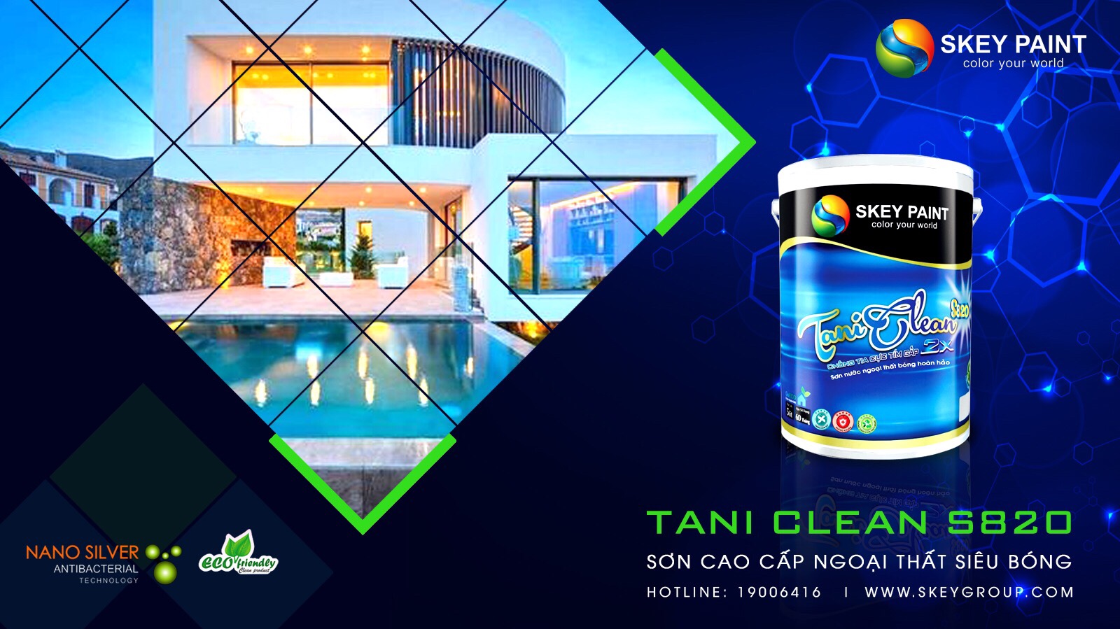 SƠN CAO CẤP NGOẠI THẤT TANI CLEAN S820