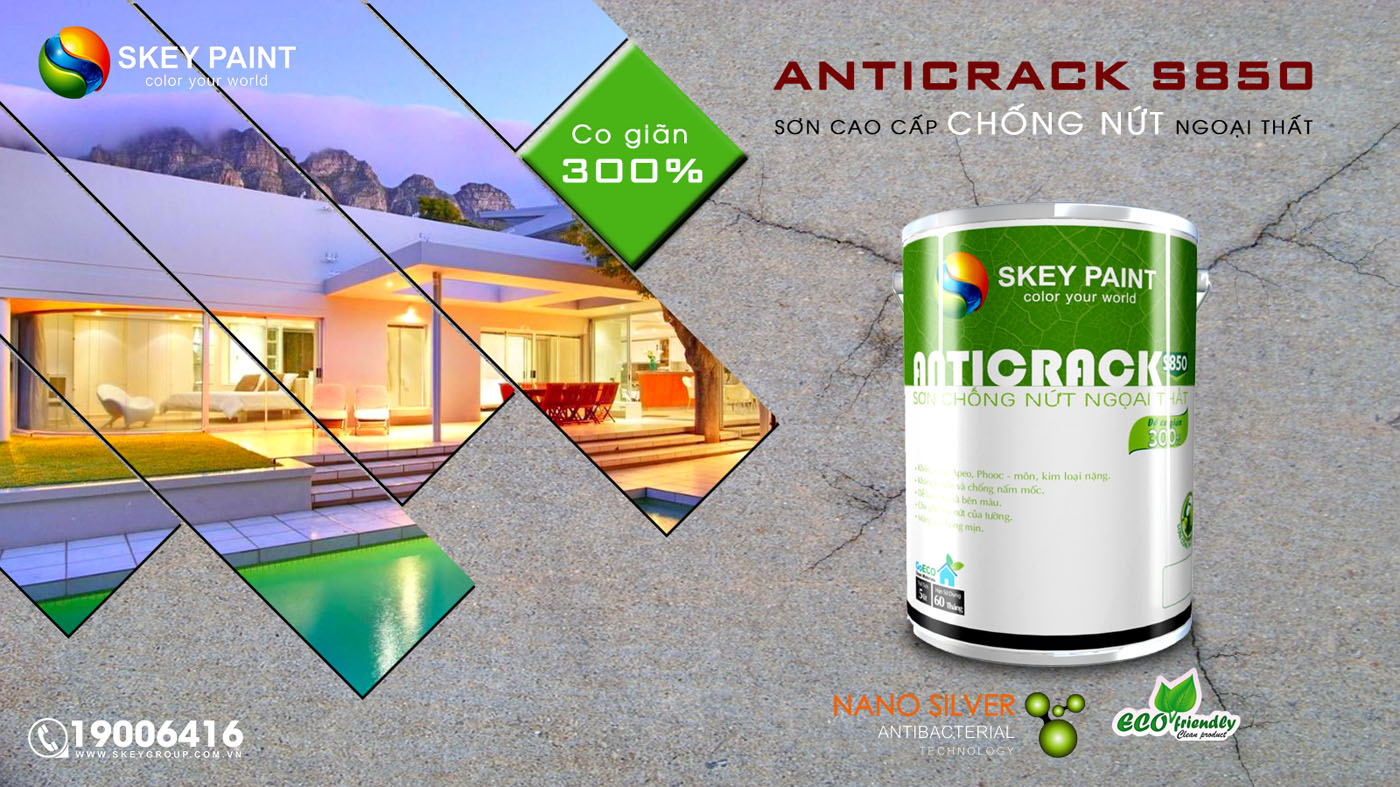 SƠN CAO CẤP NGOẠI THẤT ANTI CRACK S850