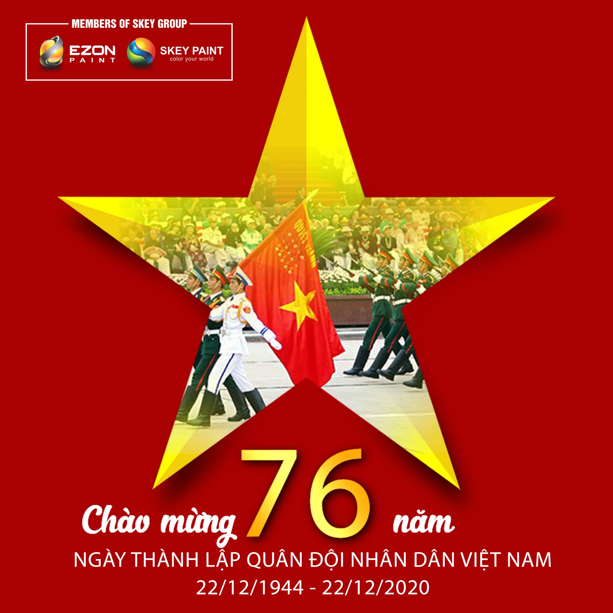 SKEY GROUP CHÚC MỪNG NGÀY TRUYỀN THỐNG QUÂN ĐỘI NHÂN DÂN VIỆT NAM 22/12/2020