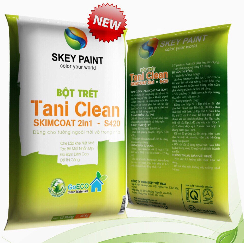 BỘT TRÉT TANI CLEAN SKIMCOAT 2in1 - S420