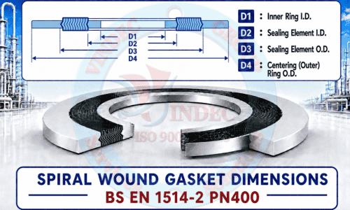 Kích Thước Gioăng Thép Xoắn BS EN 1514-2 PN400