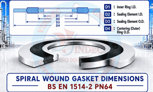 Kích Thước Gioăng Thép Xoắn BS EN 1514-2 PN64