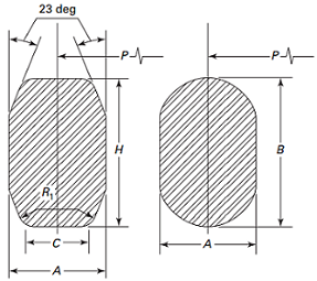 Drawing of Style R Ring Joint Gasket