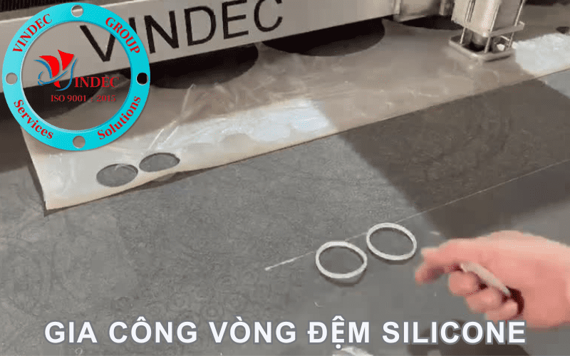 gioăng vòng đệm cao su silicone trắng