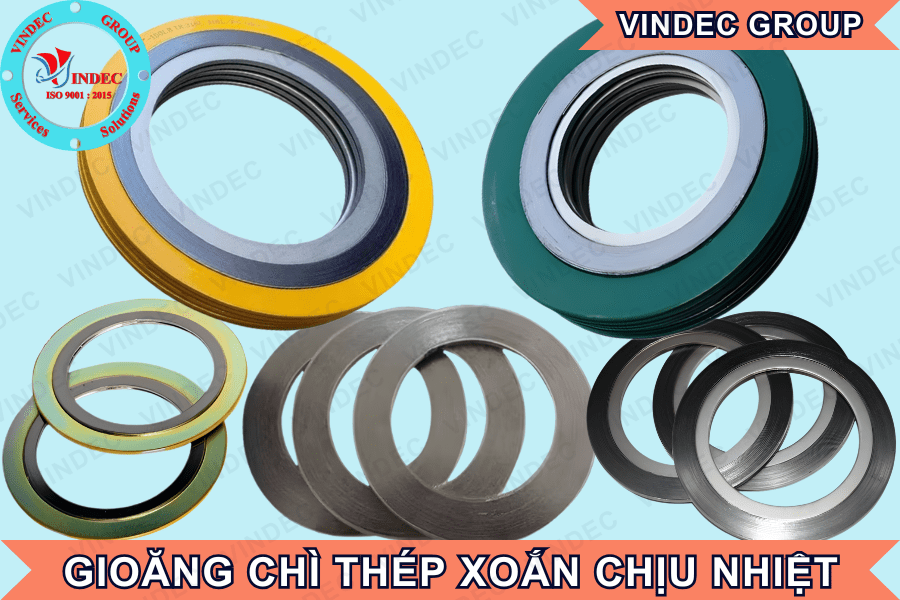 gioăng chì thép xoắn chịu nhiệt