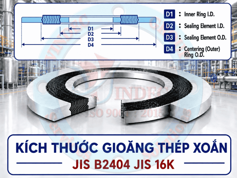 kích thước gioăng thép xoắn jis16k