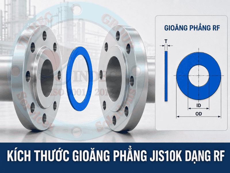 ký hiệu kích thước gioăng phẳng mặt bích jis 10k rf