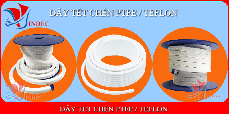 Dây Tết Chèn PTFE, dây tết chèn teflon, ptfe gland packing, PTFE compression packing