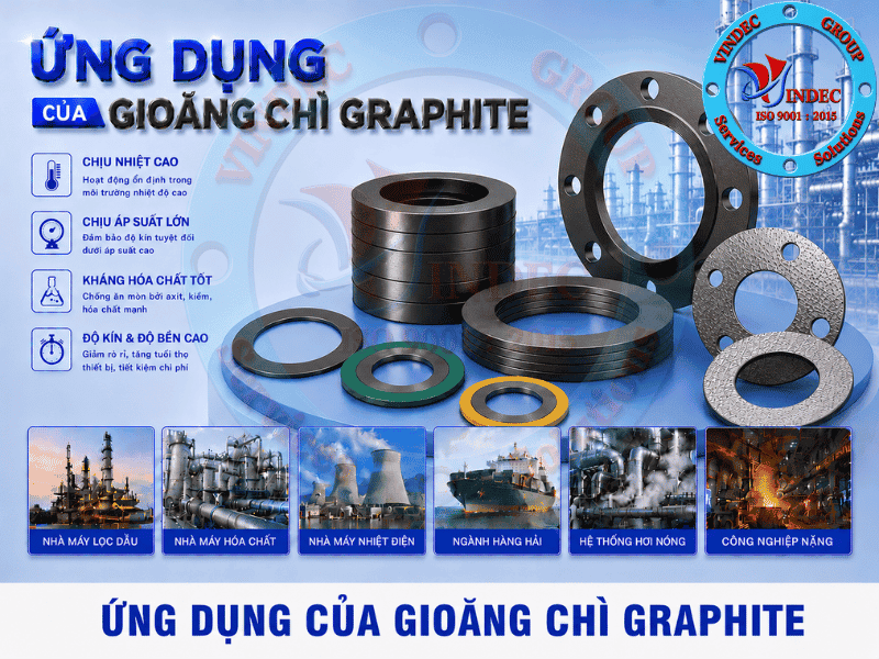 ứng dụng gioăng chì graphite
