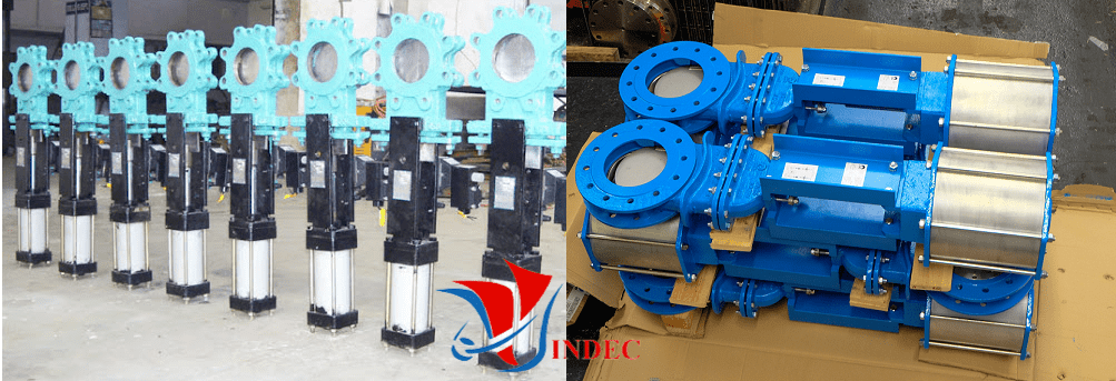 van dao, van dao khí nén, van cổng dao, van xẻng, van dao xẻng, van cửa dao, Knife gate valves, Knife valves, Knife gate valve, Knife valve, van dao khí nén, van dao thép, van dao inox, van dao điện, van dao vindec