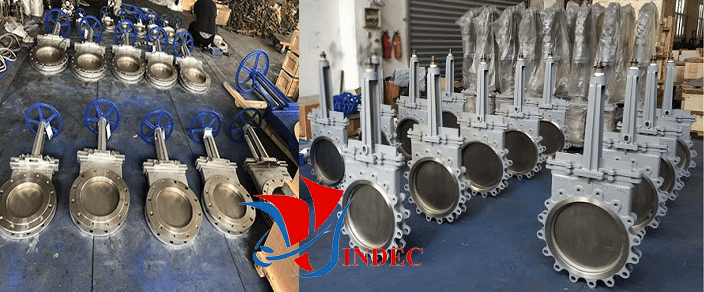 van dao, van dao khí nén, van cổng dao, van xẻng, van dao xẻng, van cửa dao, Knife gate valves, Knife valves, Knife gate valve, Knife valve, van dao khí nén, van dao thép, van dao inox, van dao điện, van dao vindec