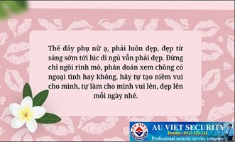 Phụ nữ làm đẹp không phải để giữ chồng mà là để chồng giữ mình